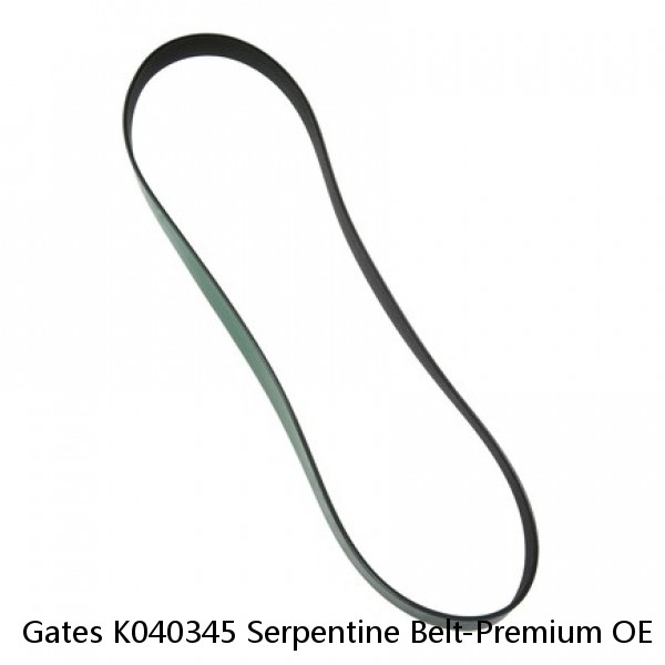 Gates K040345 Serpentine Belt-Premium OE Micro-V Belt GREEN STRIPE