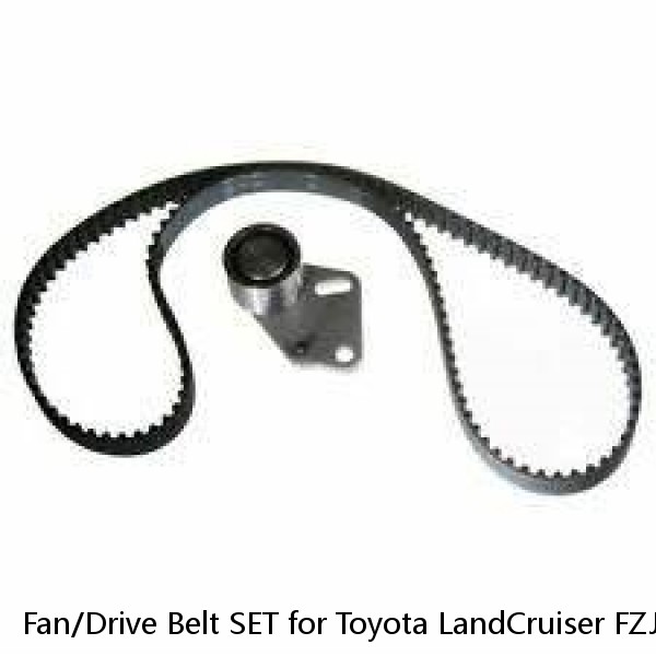 Fan/Drive Belt SET for Toyota LandCruiser FZJ80 FZJ105 4.5 1FZ-FE (92-02)